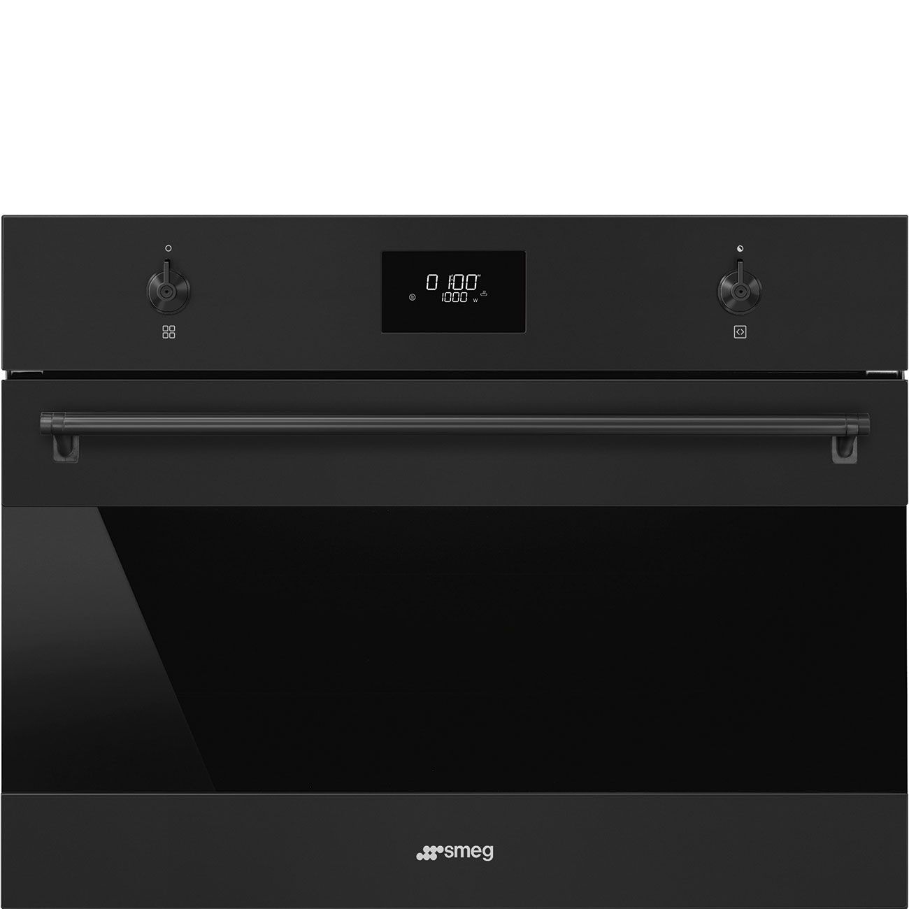 Микроволновая печь встраиваемая Smeg SO4301M0N, черный матовый