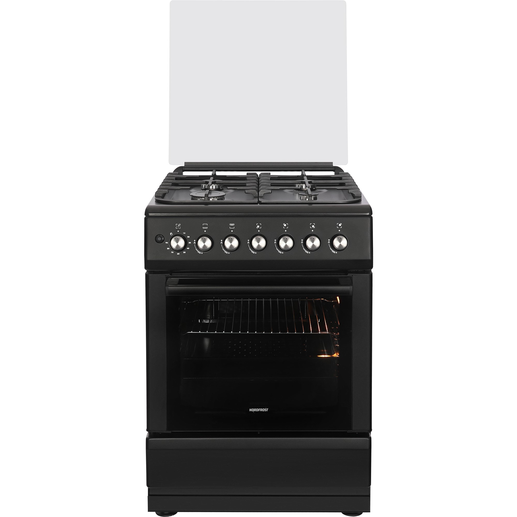 Плита газовая NORDFROST GG 6062 B, черный