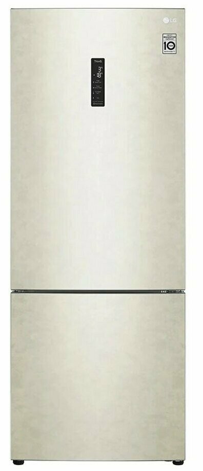 Холодильник LG GC-B569PECM, бежевый