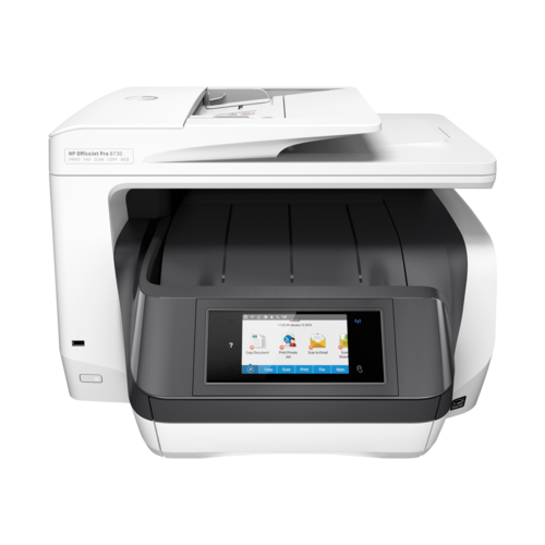 МФУ струйный HP OfficeJet Pro 8730, белый/черный