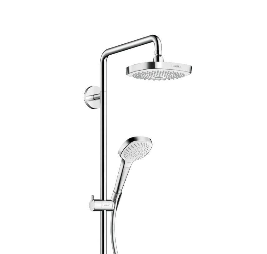 Душевая стойка Hansgrohe Croma Select E 180 2jet 27258400, белый/хром