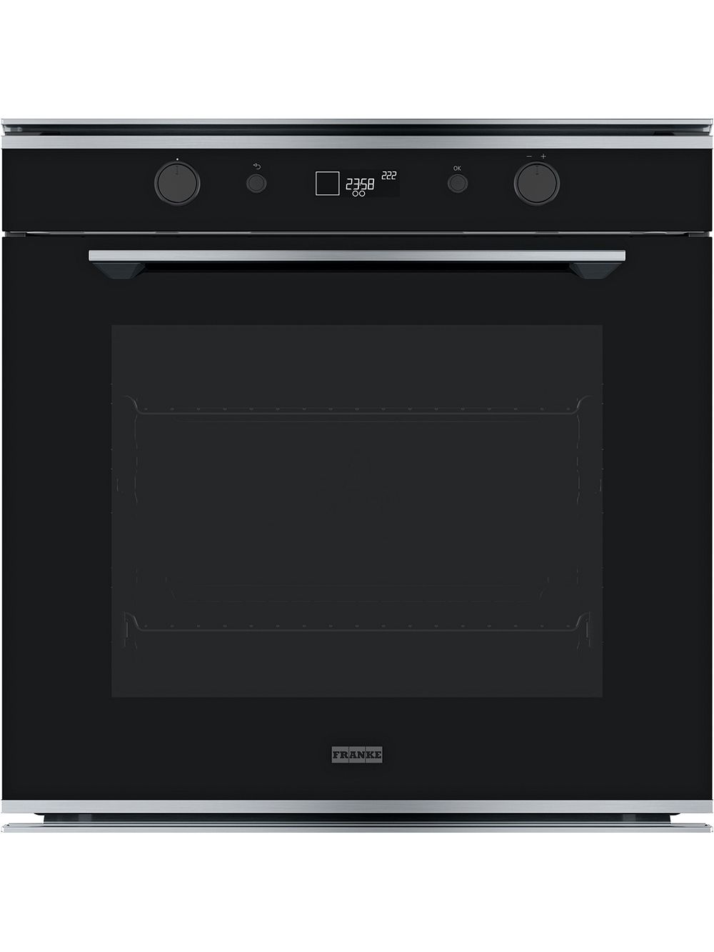 Духовой шкаф электрический Franke FMY 98 P XS, нержавеющая сталь/черное стекло