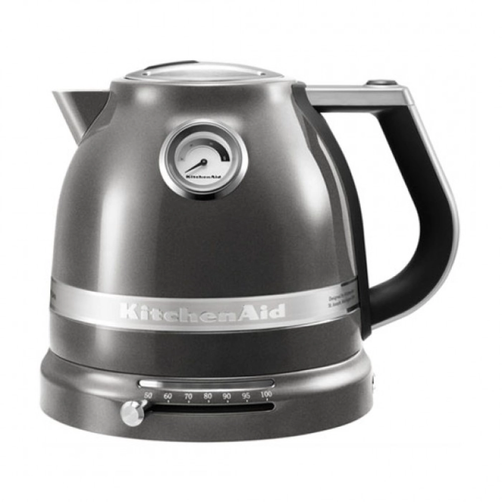 Чайник электрический KitchenAid 5KEK1522EMS, серебряный медальон