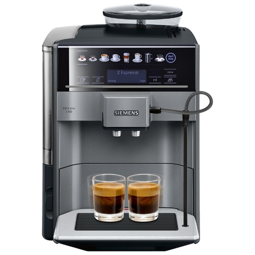 Кофемашина автоматическая Siemens EQ.6 plus s100 TE651209RW, черный/нержавеющая сталь