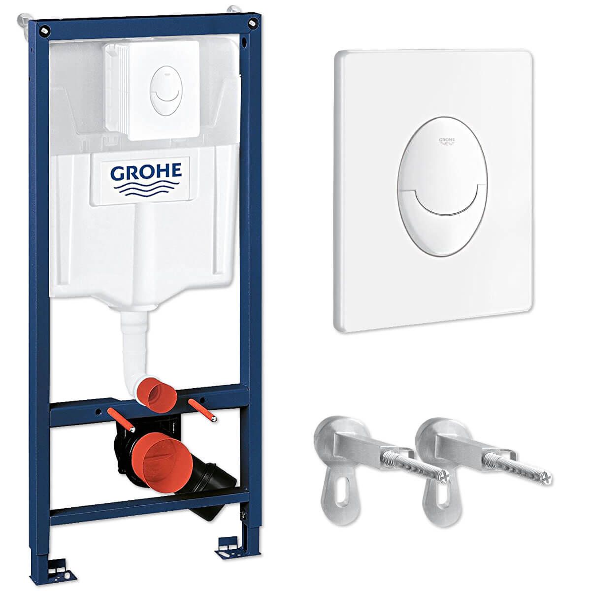 Система инсталляции для унитазов Grohe Rapid SL 38722001 (с кнопкой Skate Air, белый)