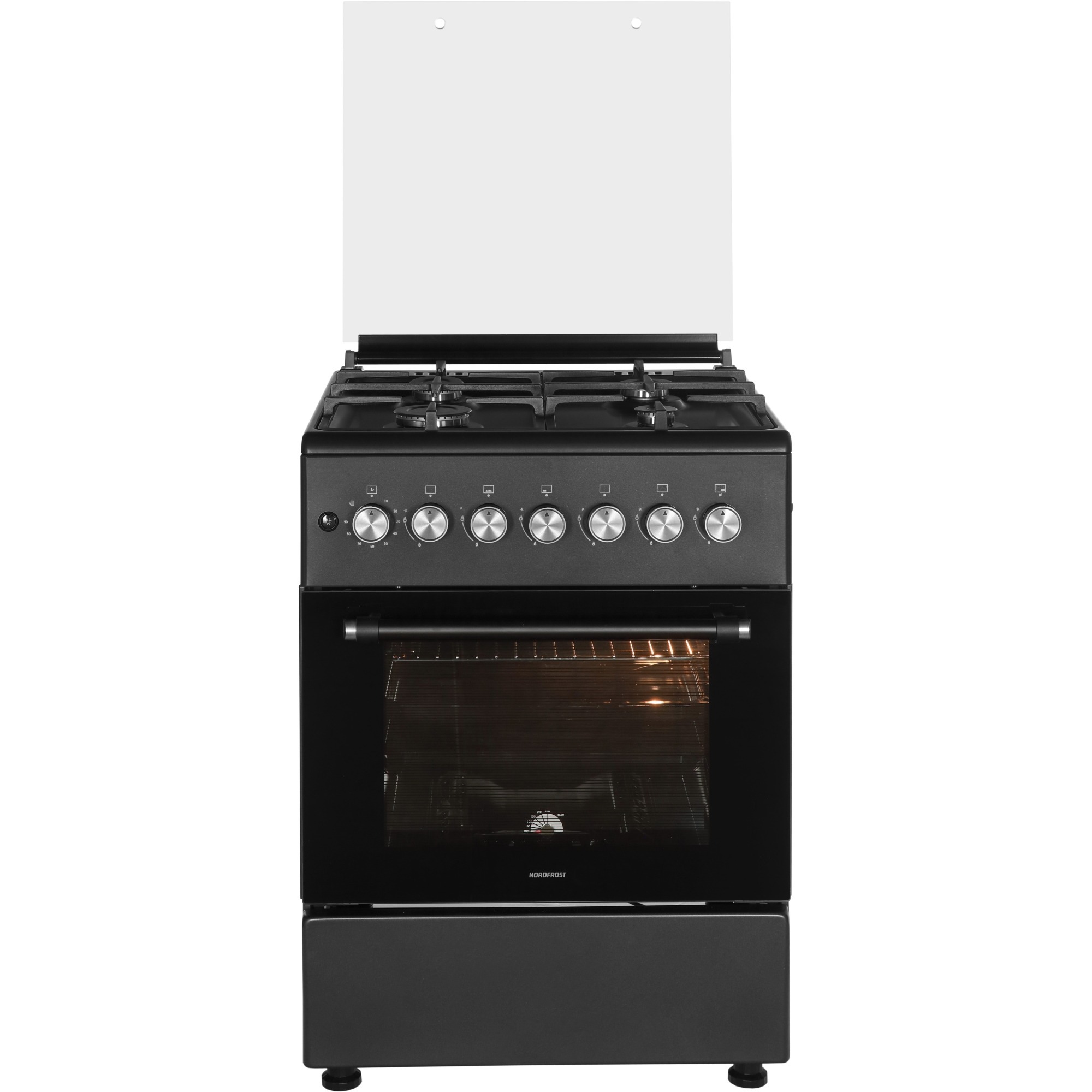 Плита газовая NORDFROST GG 6064 Gd, графитовый
