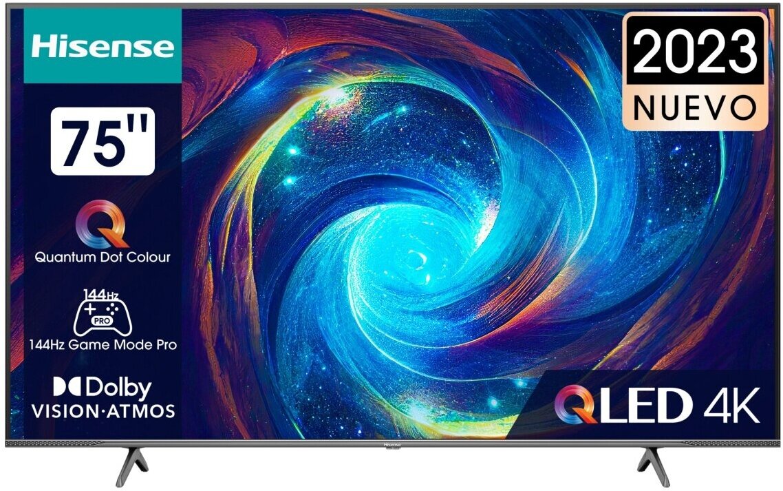 Телевизор Hisense 75E7KQ PRO, черный/серый