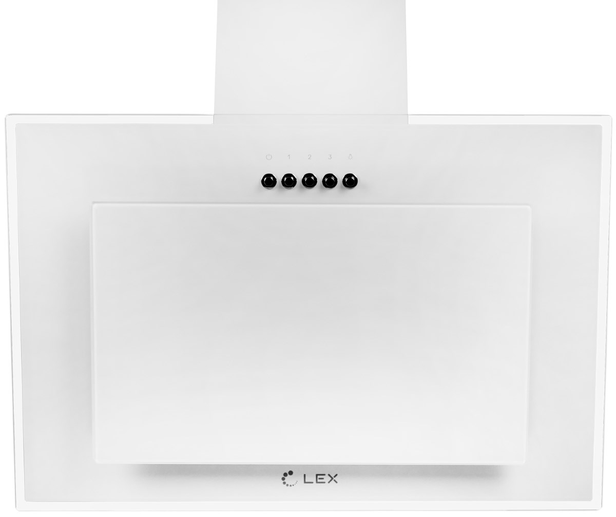Вытяжка наклонная 50 см LEX MIKA G 500 WHITE, белый / кухонная