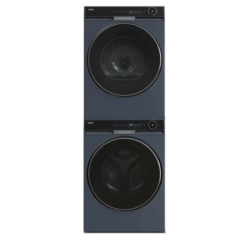 Стирально-сушильная машина Haier X11 (HW120-BD14397SU1 + HD100-A3397SU1 + CKS-2), серый