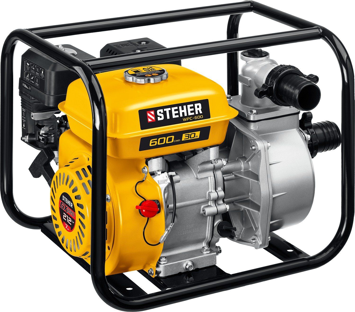 Мотопомпа бензиновая Steher WPC-600