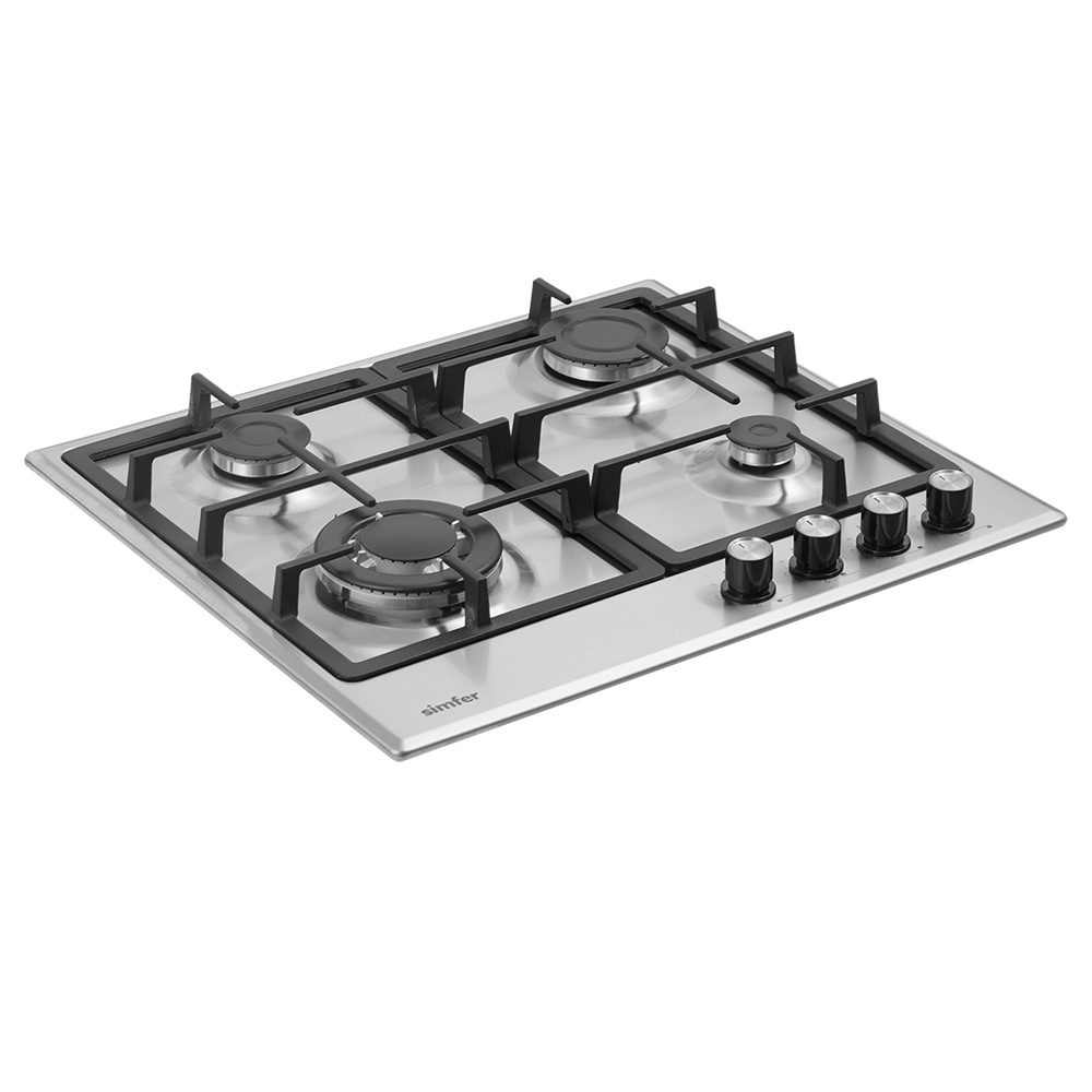 Варочная панель газовая Simfer H60V41M516, нержавеющая сталь