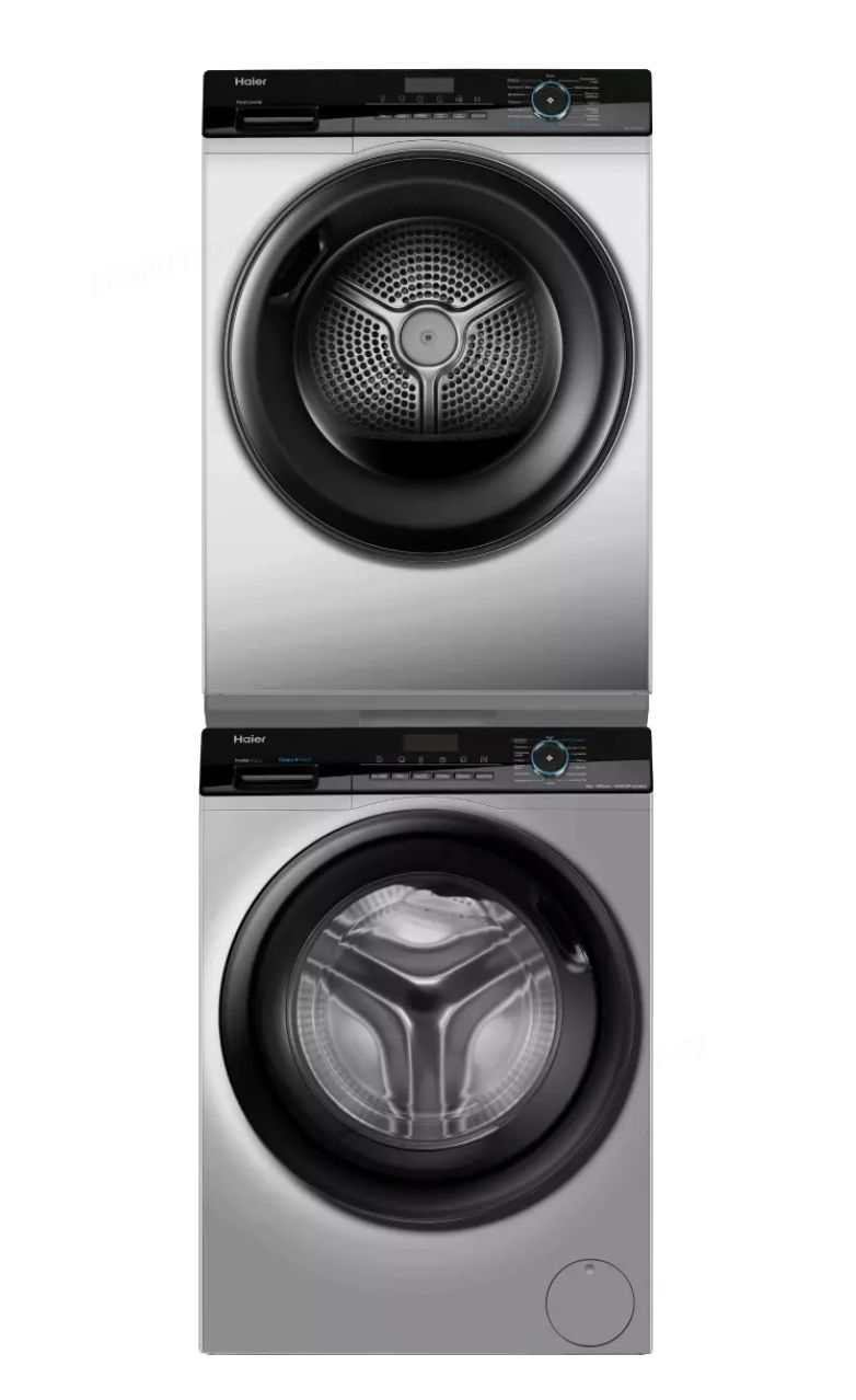 Стирально-сушильная машина Haier 929AS (HW90-BP14929AS + HD90-A2929AS + CKS-1), серебристый