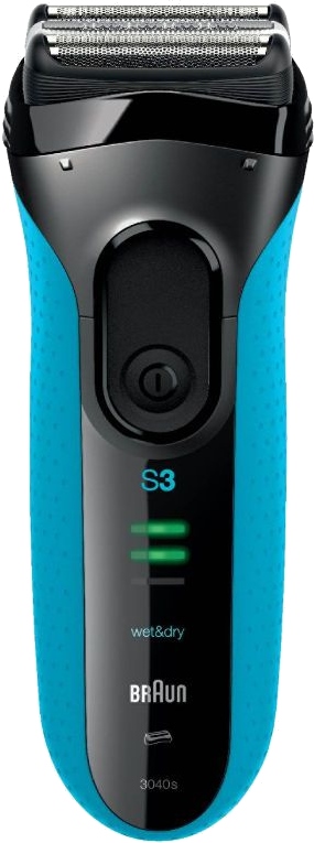 Электробритва Braun 3040s Series 3 ProSkin черный/синий