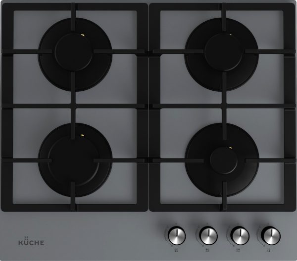 Варочная панель газовая KUCHE GGH 640 GF Серая