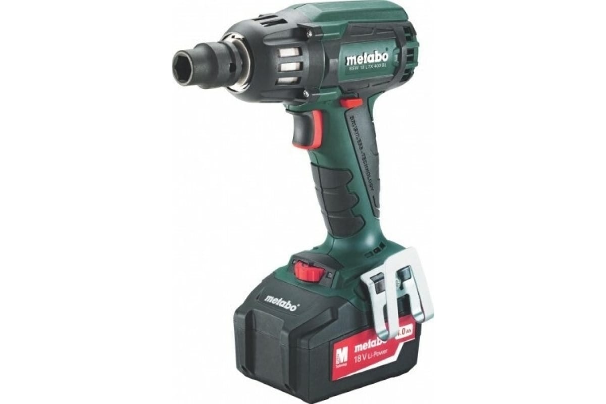 Гайковерт ударный аккумуляторный Metabo SSW 18 LTX 1450 BL, арт. 602401660 (кейс, с 2хАКБ и ЗУ)