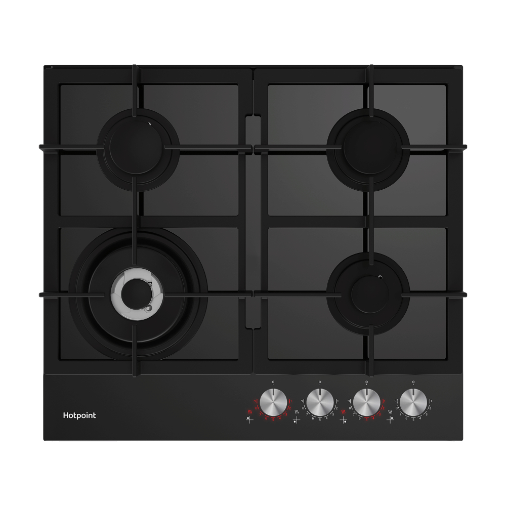 Варочная панель газовая Hotpoint HGSL 62 F/BK, черный