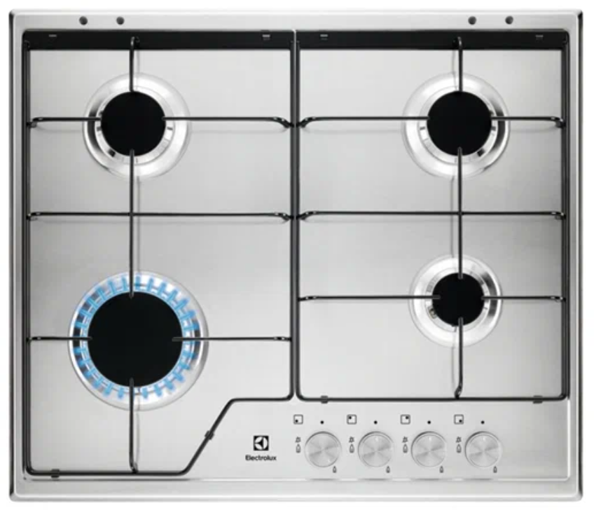 Варочная панель газовая Electrolux KGS6424SX, нержавеющая сталь