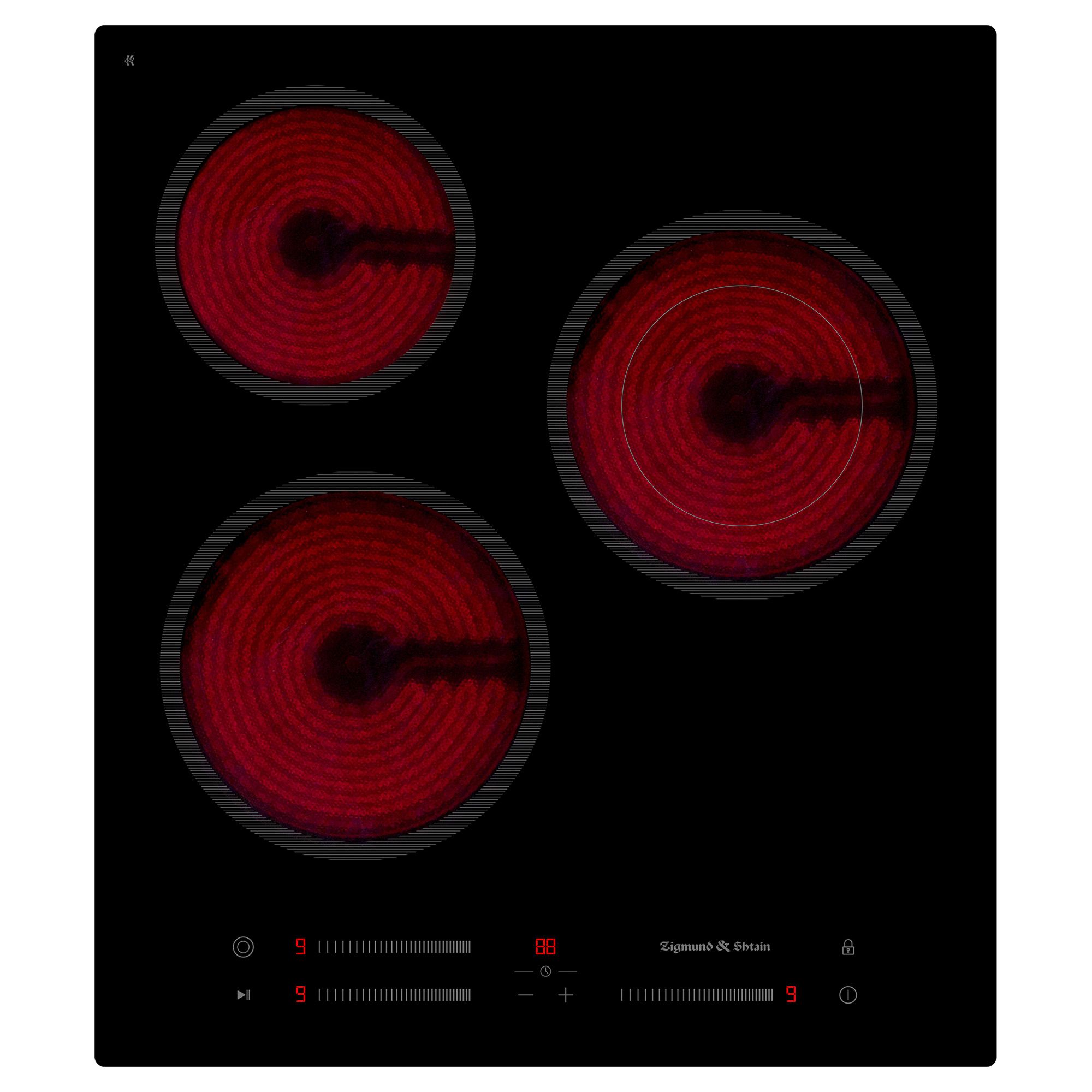 Варочная панель электрическая Zigmund & Shtain CN 53.4 B, черный