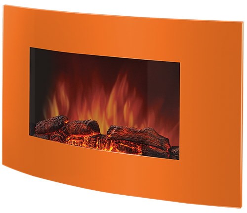 Электрический камин Electrolux EFP/W-1200URLS оранжевый