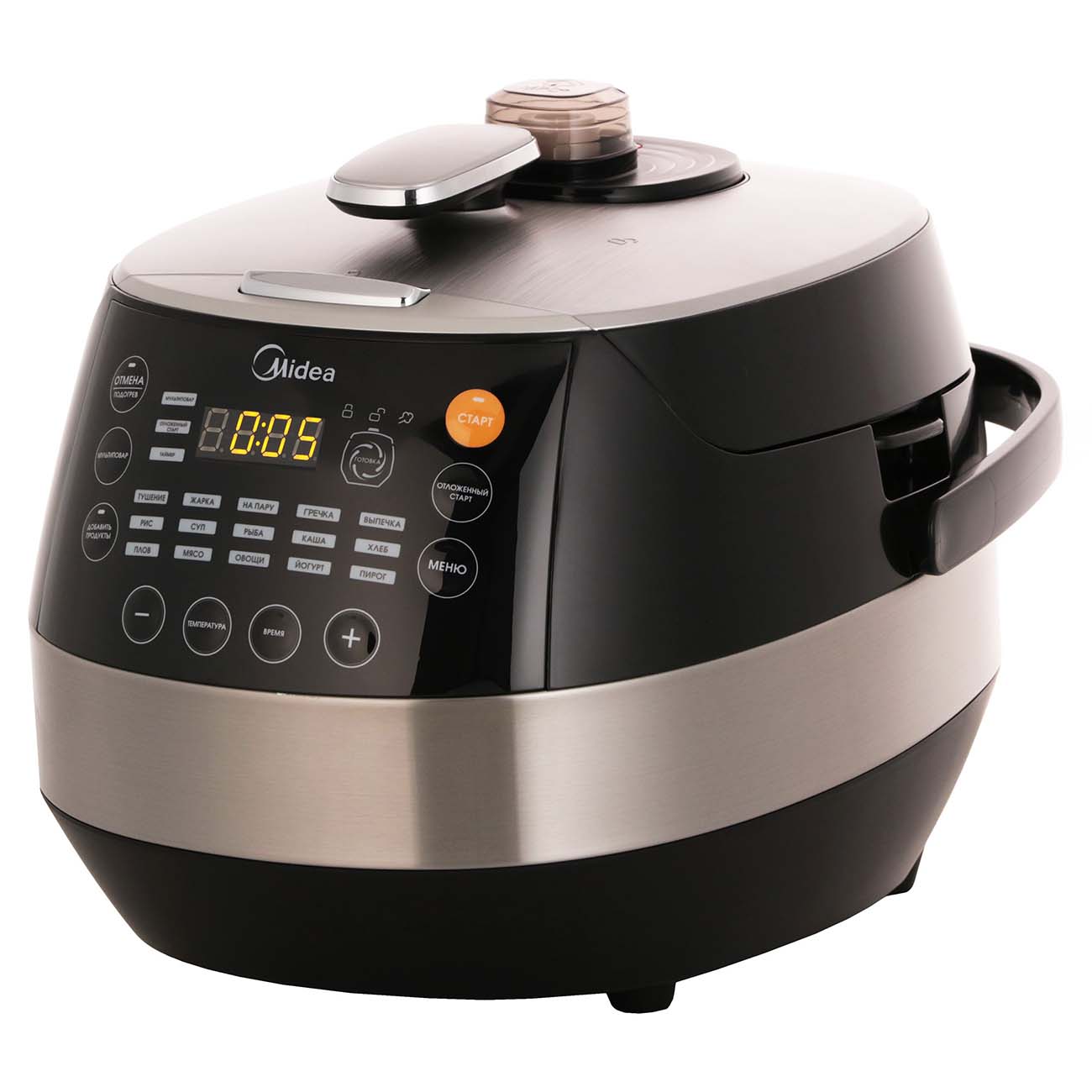 Скороварка/мультиварка Midea MPC-6005 черный/серебристый