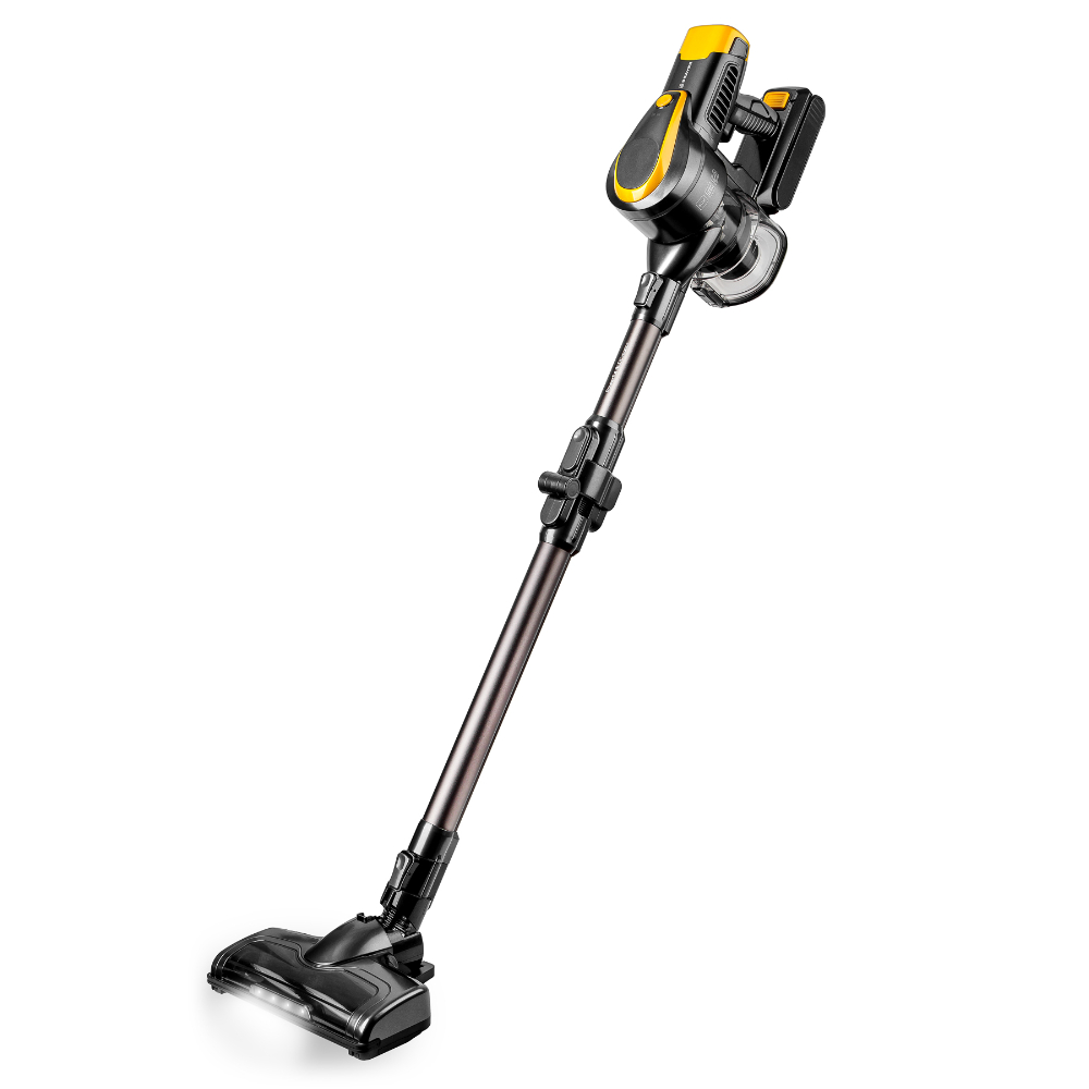 Пылесос вертикальный BRAYER BR4273, серый/желтый