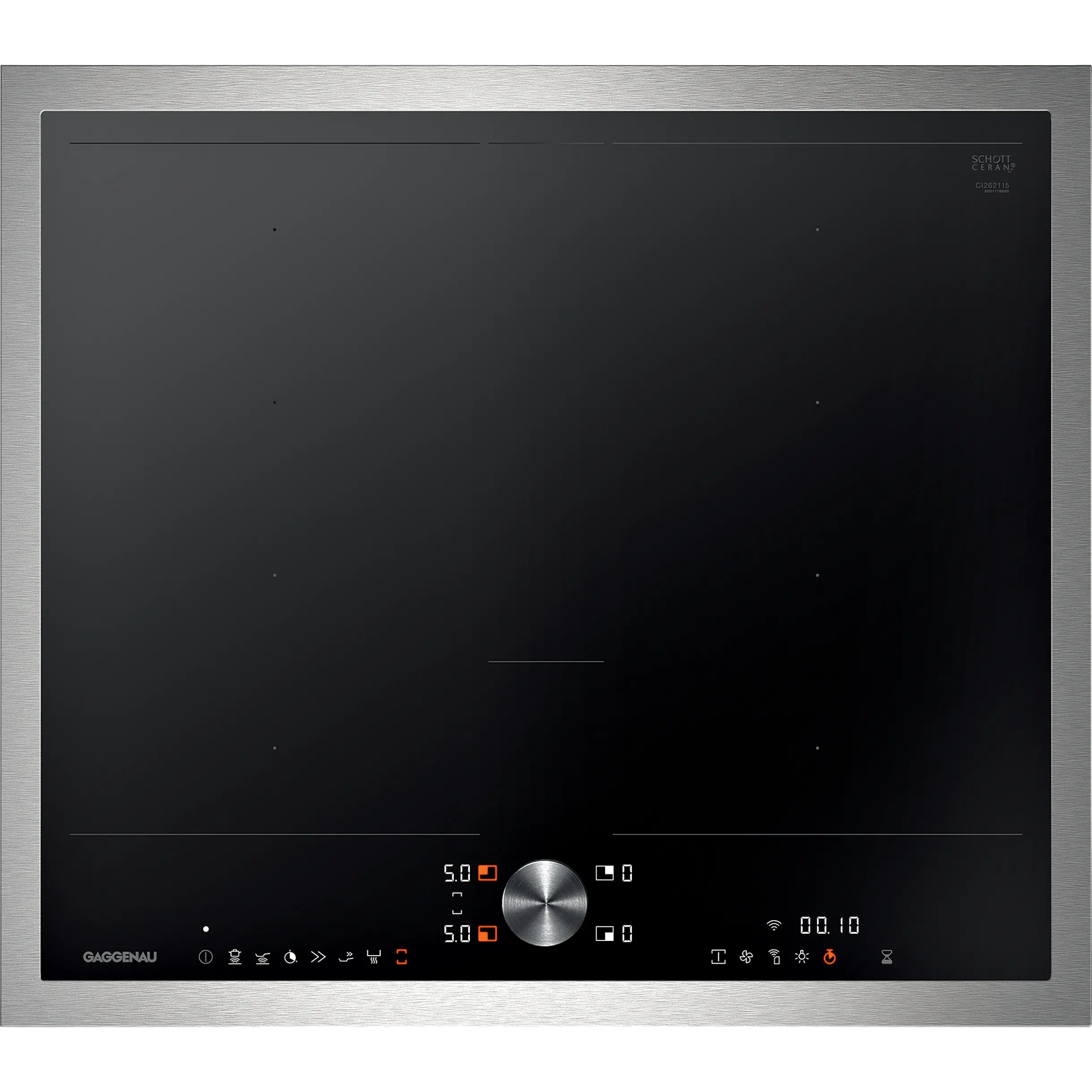 Варочная панель индукционная Gaggenau CI262115, черный/нержавеющая сталь
