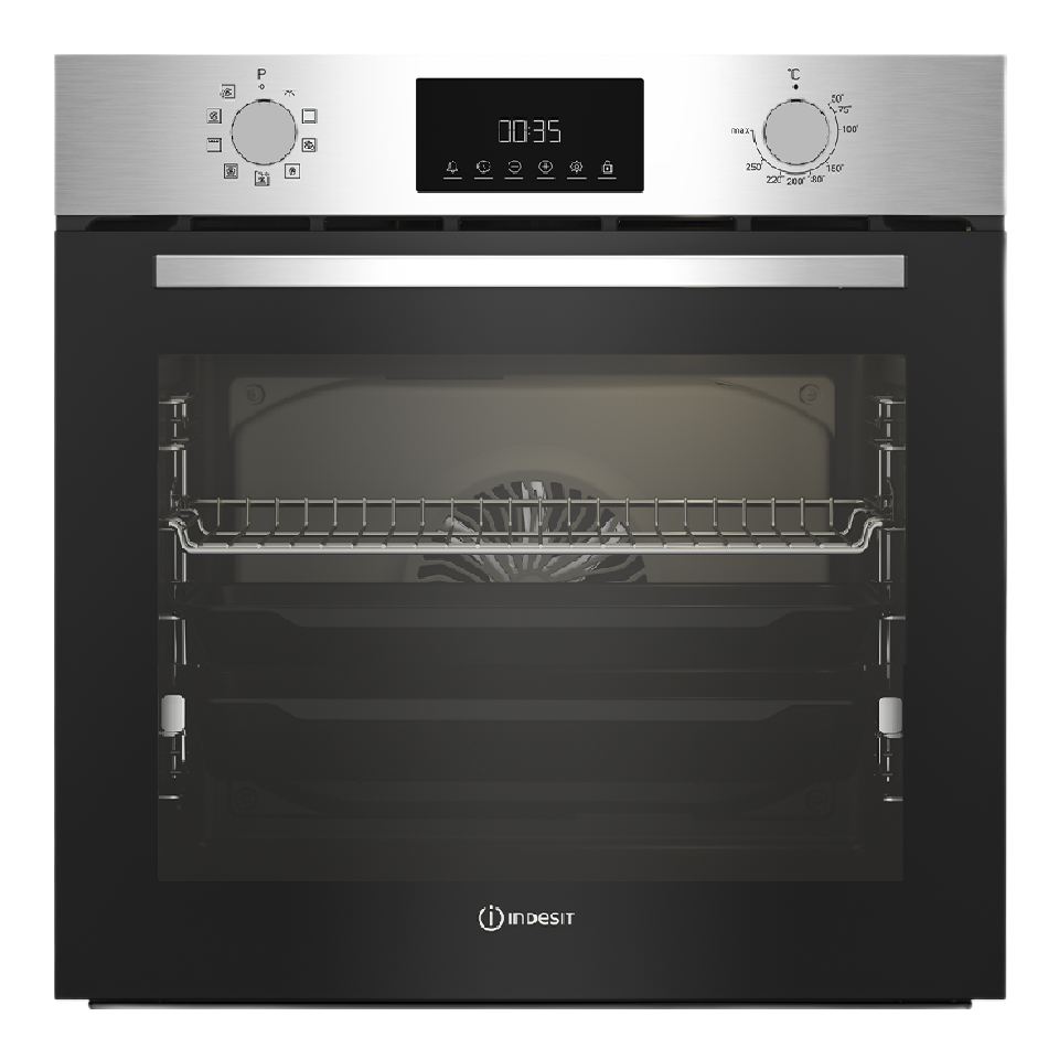 Духовой шкаф электрический Indesit IFE 3841 JC IX, нержавеющая сталь