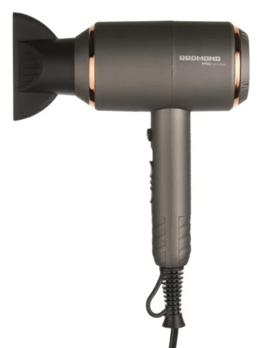 Фен REDMOND RF-535, серый/золотой