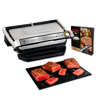 Гриль Tefal Optigrill+ XL GC722D16, стальной/черный