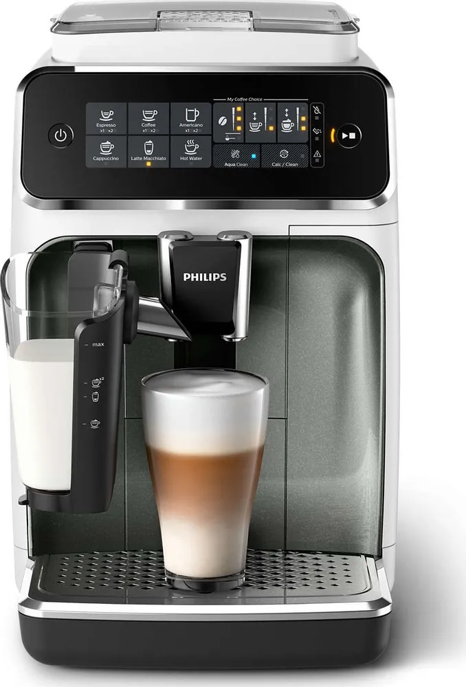 Кофемашина Philips EP3249/70 белый/серебристый