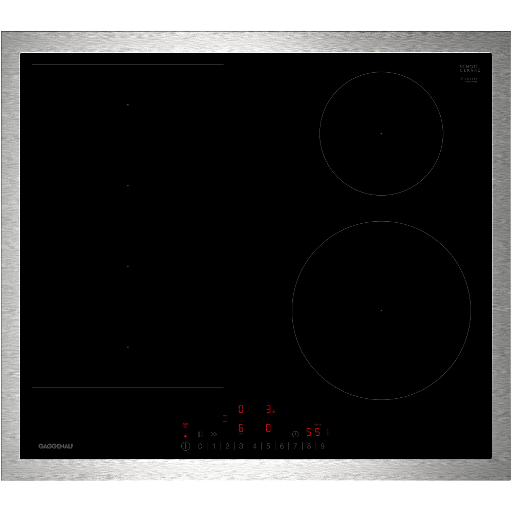 Варочная панель индукционная Gaggenau CI261115, черный/нержавеющая сталь
