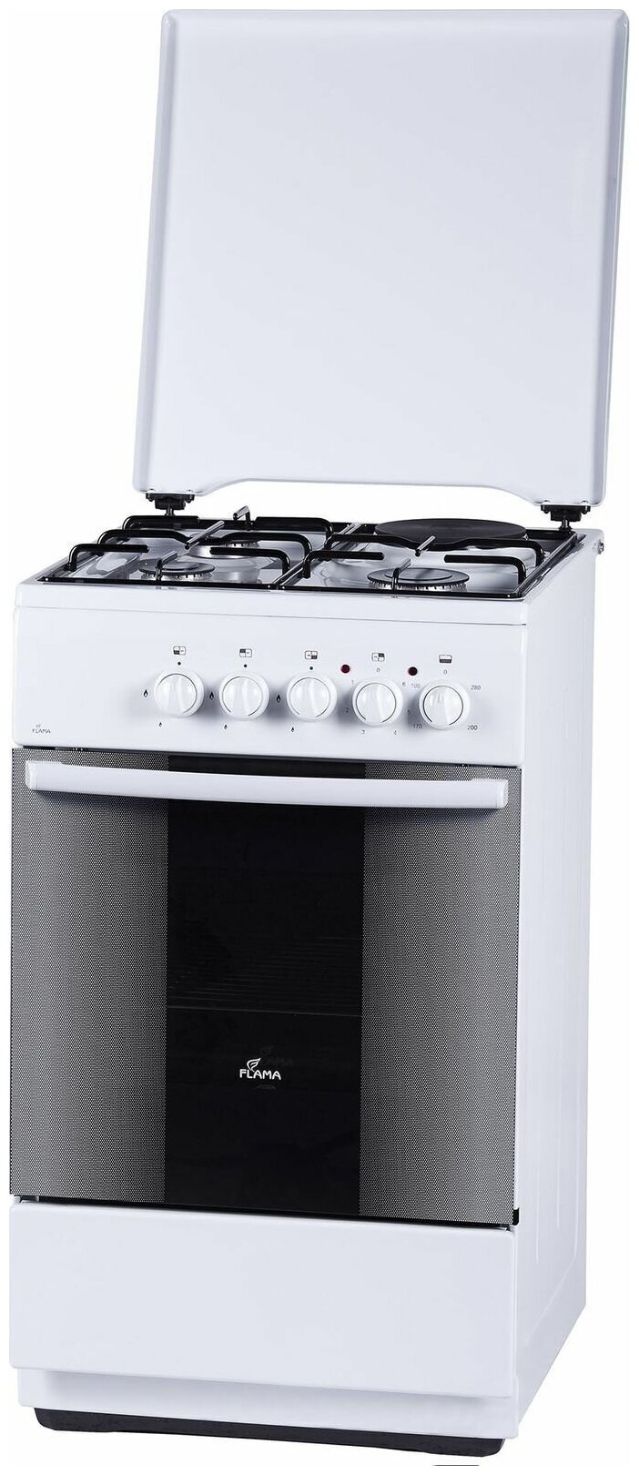 Плита комбинированная Flama RK 23-105 W белый