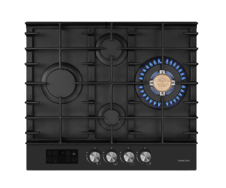 Варочная панель газовая Hiberg VM 6245 B, черный