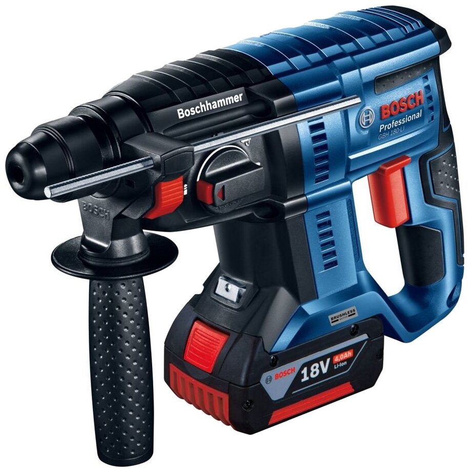 Перфоратор аккумуляторный Bosch GBH 180 LI, арт. 0611911121 (кейс, с 2 АКБ и ЗУ)