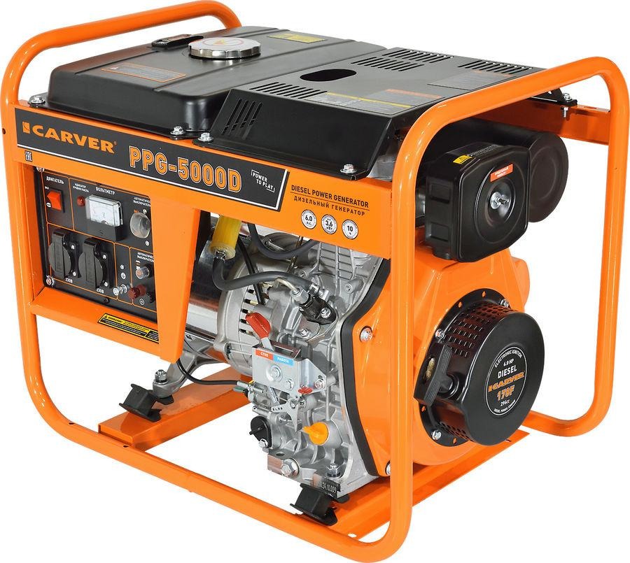 Генератор дизельный Carver PPG-5000D (01.020.00050)