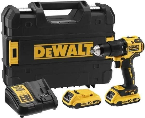 Дрель-шуруповерт ударная аккумуляторная DeWALT DCD709D2T-QW