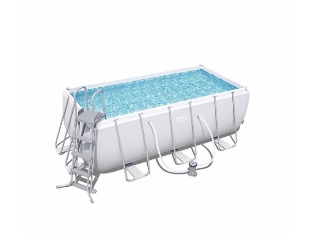 Бассейн BESTWAY POWER STEEL С ФИЛЬТР-НАСОСОМ 412Х201Х122СМ 56456