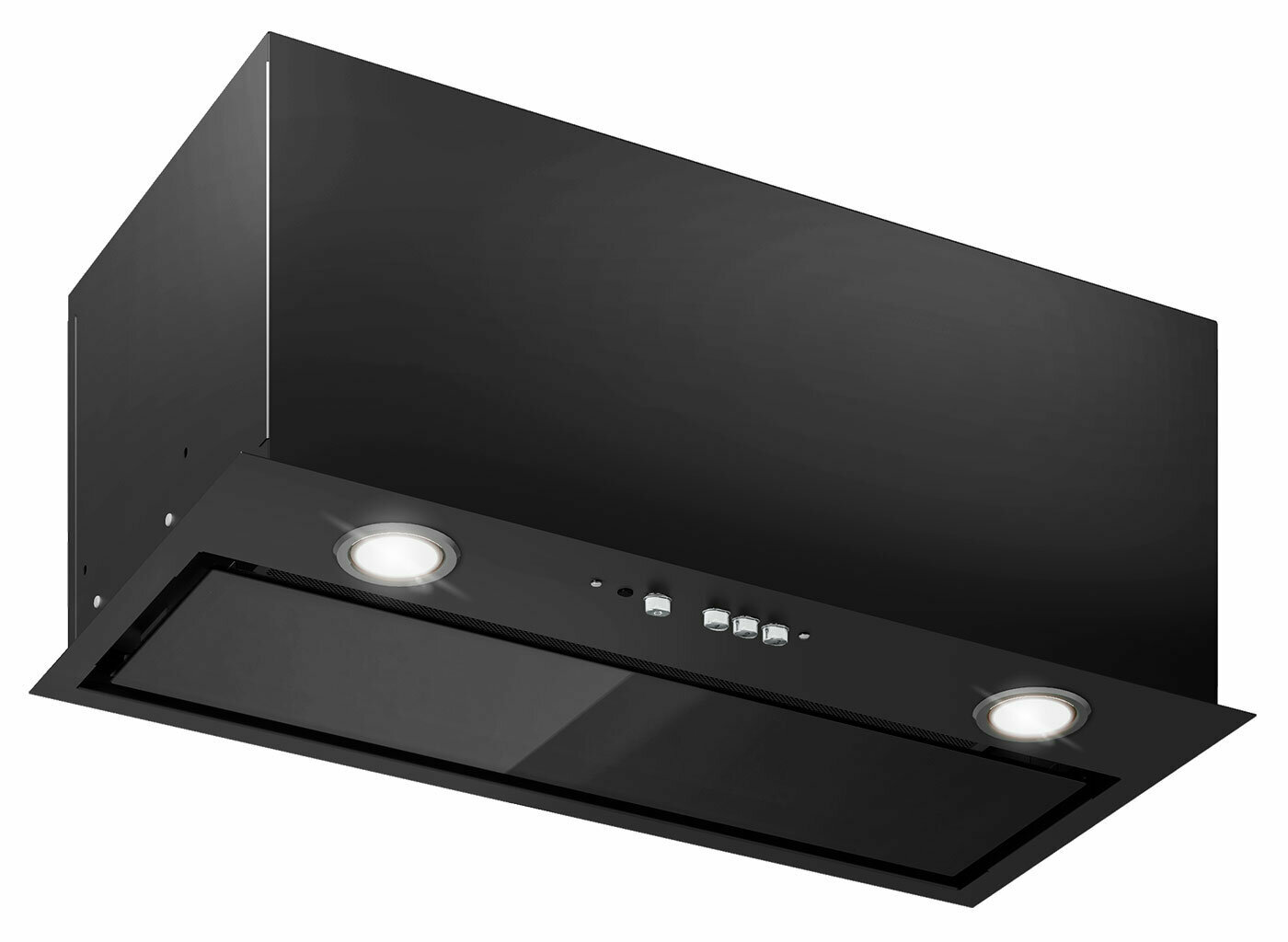 Вытяжка встраиваемая Elikor Cube 60П-1000 черный