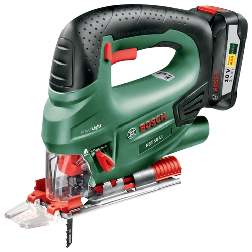 Электролобзик BOSCH PST 18 LI 2.5Ач x1 кейс 0.603.011.023