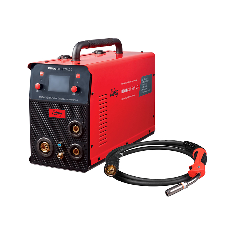 Сварочный аппарат Fubag INMIG 200 SYN LCD 31435  горелка FB 2503 м 38443 TIG, MIG/MAG, MMA