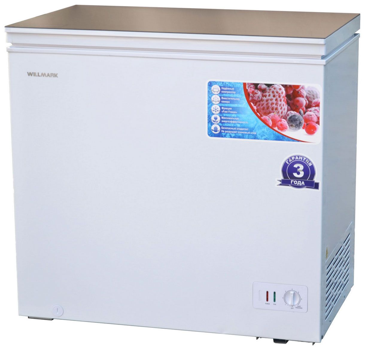 Морозильный ларь WILLMARK CF-310G, белый