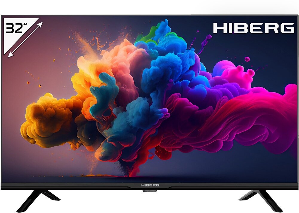 Телевизор HIBERG 32Y HD-R, черный