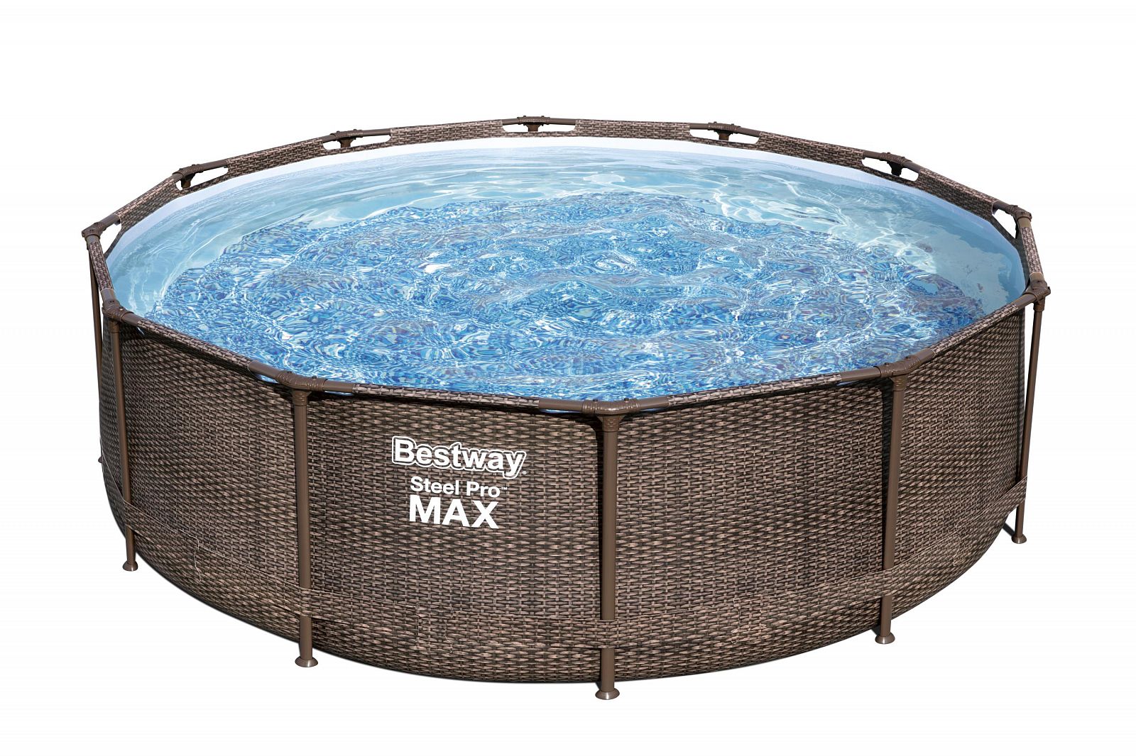 Бассейн каркасный Bestway Steel Pro Max 56709BW, 366х100 см, фильтр- насос, лестница, 9150 л