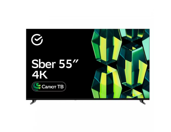 Телевизор Sber SDX-55U4139, черный
