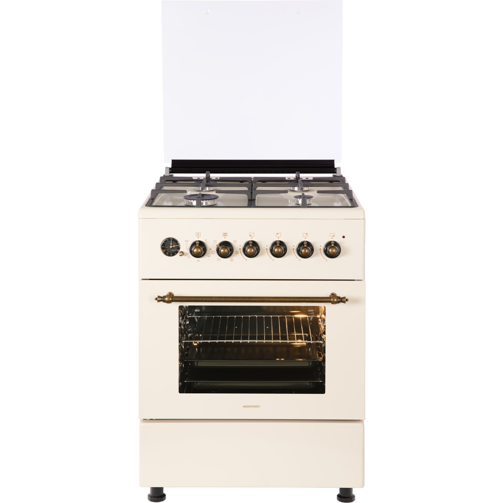 Плита комбинированная NORDFROST GE 6064 YR, бежевый