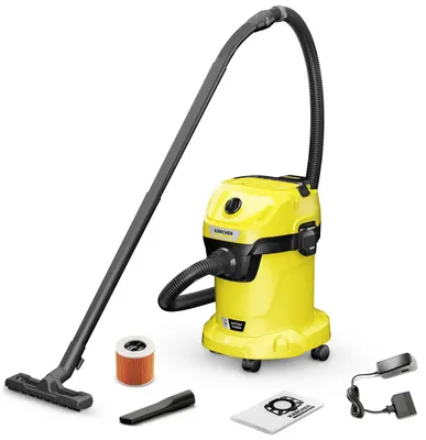 Пылесос Karcher WD 3-18 1.628-550.0, желтый