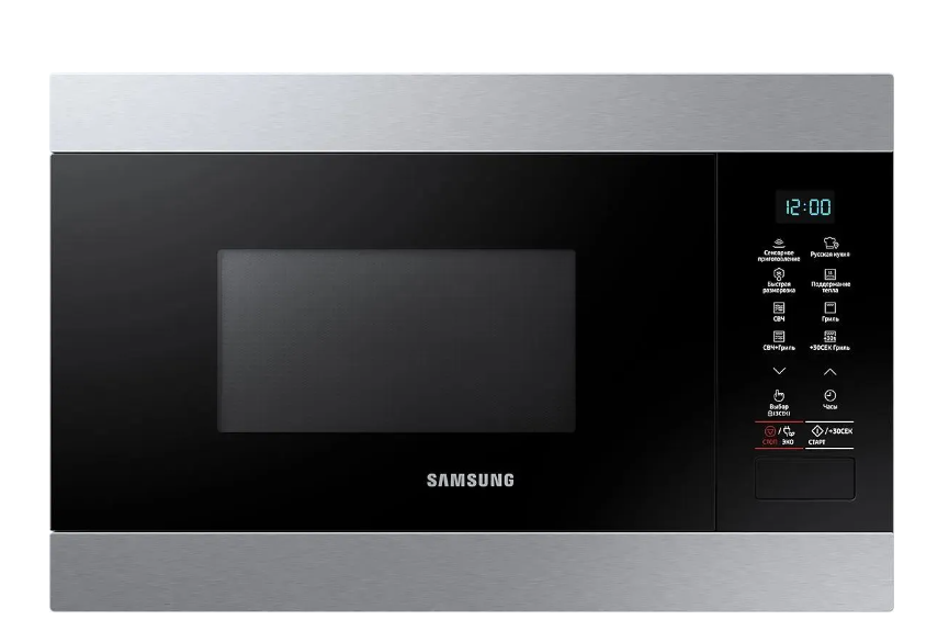 Микроволновая печь встраиваемая Samsung MG22M8074CT/BW, черный/нержавеющая сталь