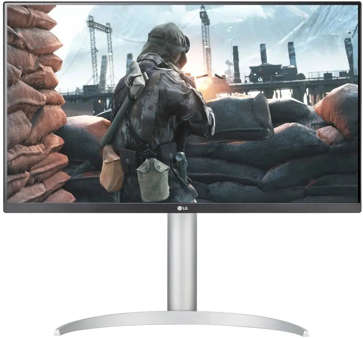 Монитор LG UltraFine 27UP650K-W, белый/серебристый