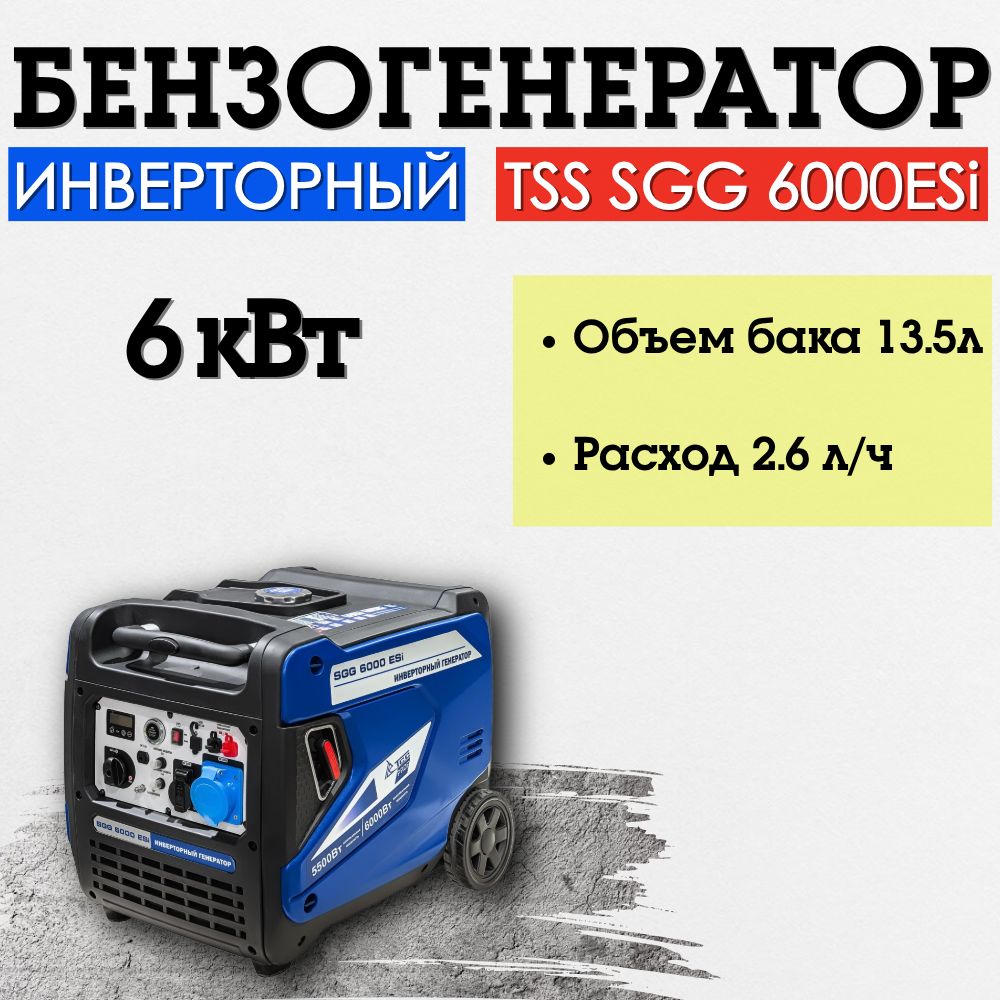 Генератор бензиновый ТСС SGG 6000ESi