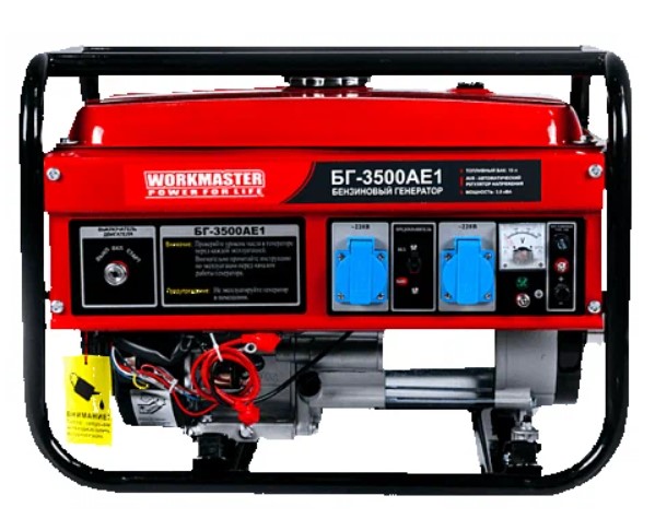 Генератор бензиновый Workmaster БГ-3500АЕ1